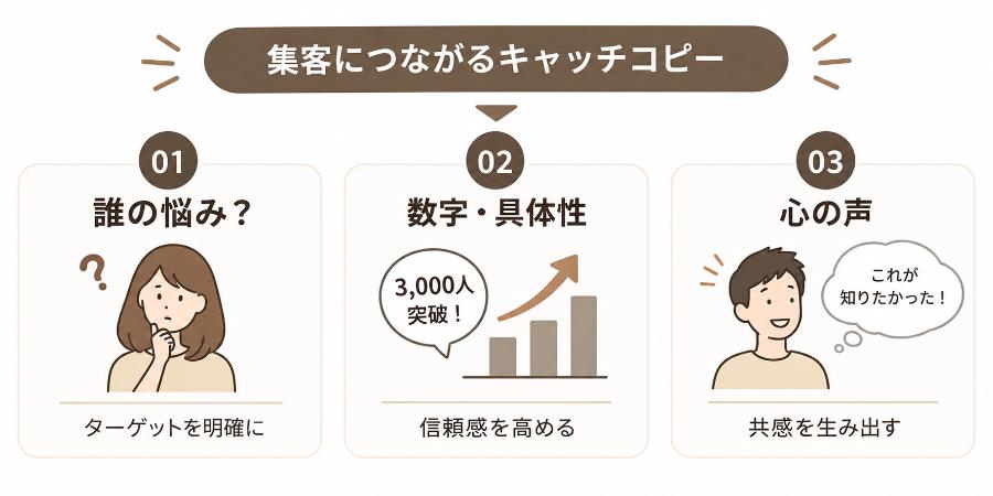 キャッチコピー3つのコツ